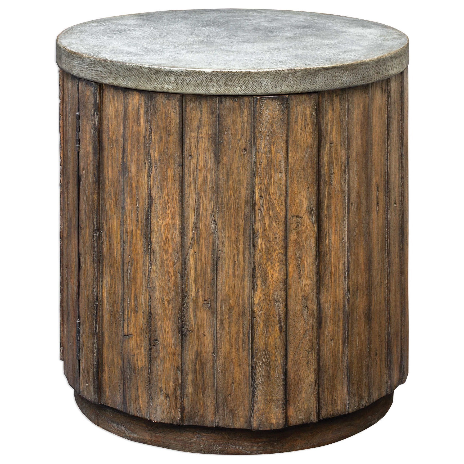 Uttermost Accent Furniture Occasional Tables Maxfield Wooden Drum